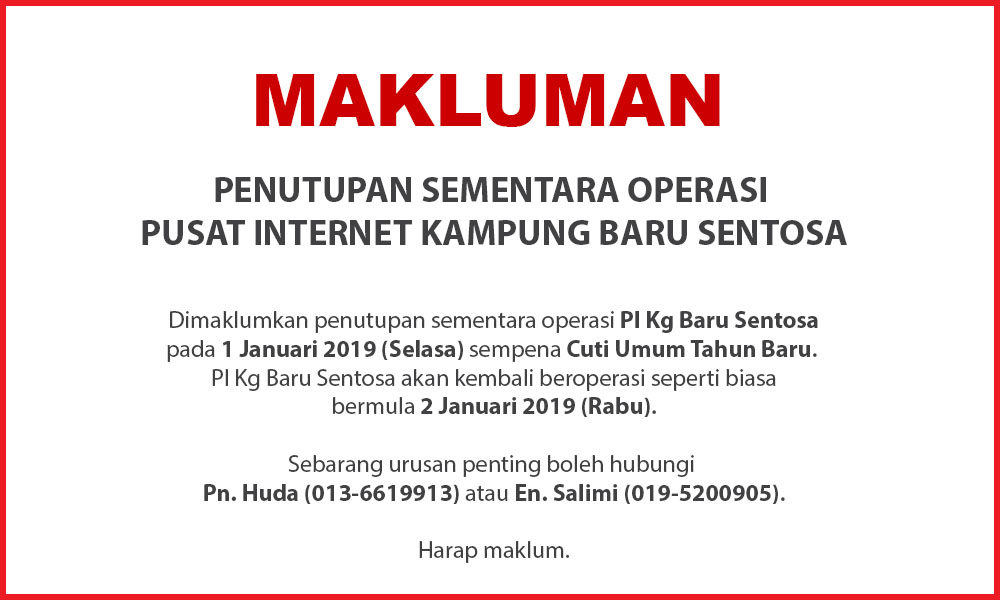 NOTIS PENUTUPAN PI