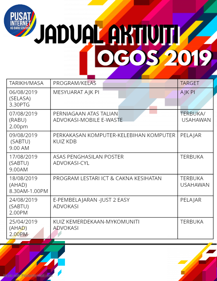 jadual ogos