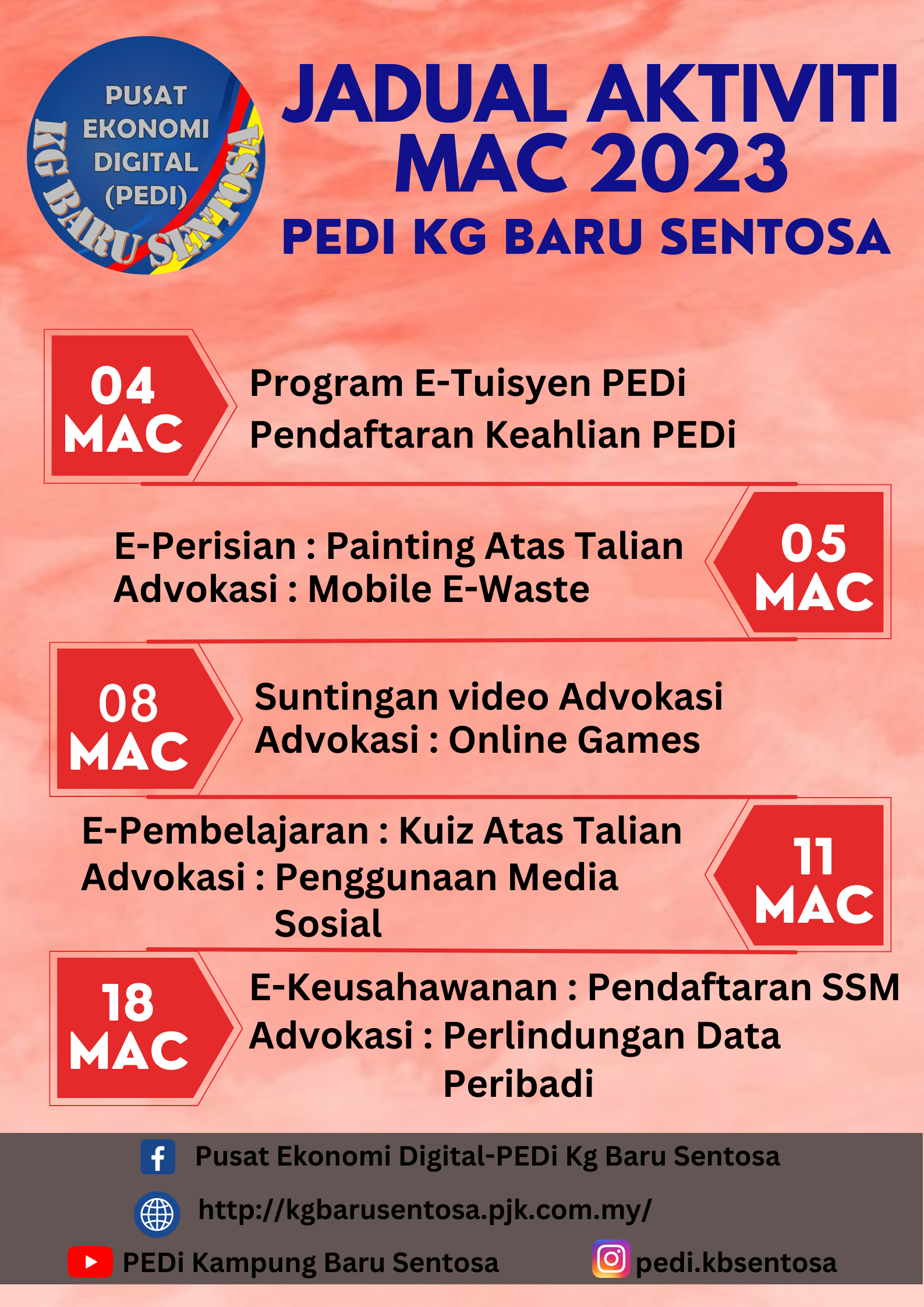 JADUAL MAC 2023