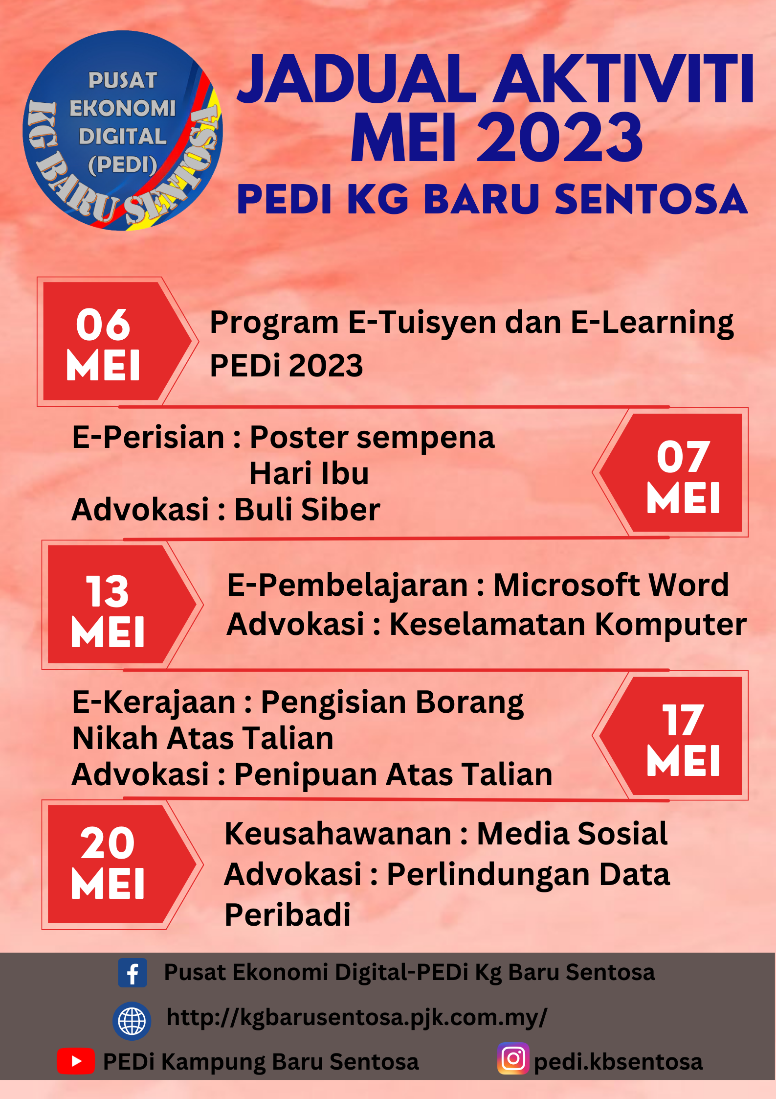 JADUAL MEI 2023