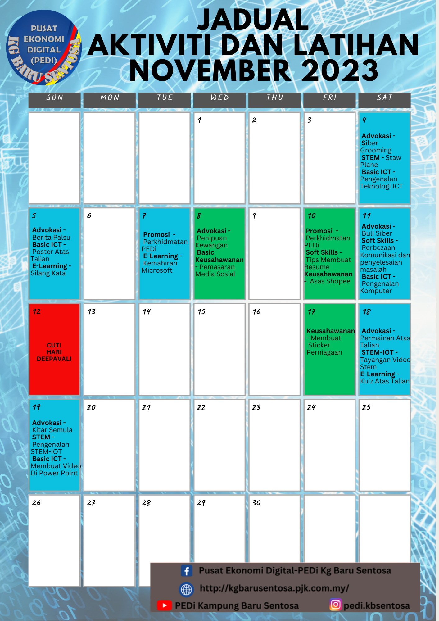 JADUAL NOVEMBER 2023